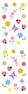 Petite Flowers (Refl) Stickers by Mrs. Grossman's