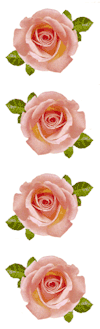 Pink Rose Stickers by Mrs. Grossman's