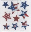 Stars Red White Blue Stickers by Sandylion Sticker Designs