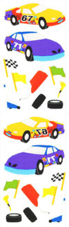 Race Cars Stickers by Mrs. Grossman's