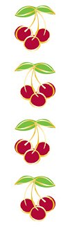 Cherries (Refl) Stickers by Mrs. Grossman's