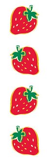 Strawberry (Refl) Stickers by Mrs. Grossman's