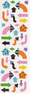 Right This Way Arrows (Refl) Stickers by Mrs. Grossman's
