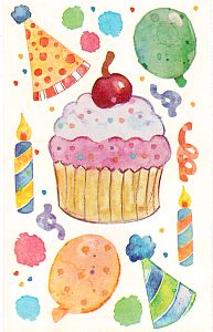 Birthday Stickers by Sandylion Sticker Designs