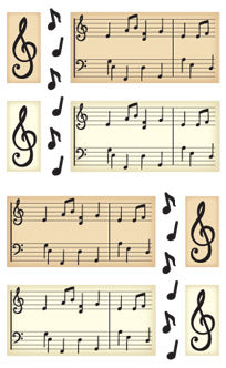 Sheet Music Stickers by Mrs. Grossman's