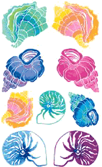 Shells Stickers by Mrs. Grossman's