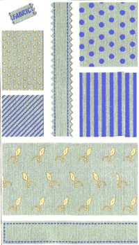 Swatches Silk Sachet (Fabric) Stickers by Mrs. Grossman's
