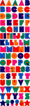 Small Alphabet Stickers by Mrs. Grossman's