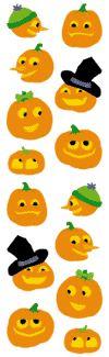 Small Jack-O-Lanterns Stickers by Mrs. Grossman's