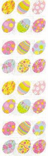 Small Easter Eggs II Stickers by Mrs. Grossman's