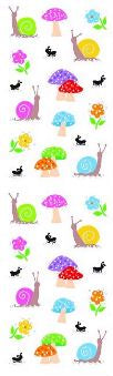 Snails and Mushrooms Petite (Refl) Stickers by Mrs. Grossman's