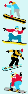 Snowboarding Stickers by Mrs. Grossman's