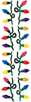 Christmas Lights (Spkl) Stickers by Mrs. Grossman's