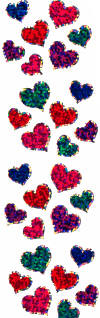 Jewel Hearts (Spkl) Stickers by Mrs. Grossman's