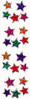 Jewel Stars (Spkl) Stickers by Mrs. Grossman's