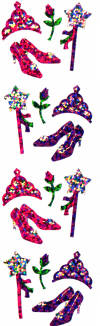 Princess Gear (Spkl) Stickers by Mrs. Grossman's