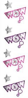 Wow (Spkl) Stickers by Mrs. Grossman's