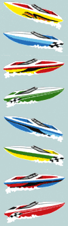 Speedboats Stickers by Mrs. Grossman's