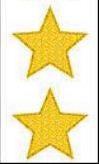 Large Gold Star (Spkl) Stickers by Mrs. Grossman's