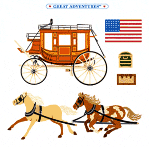 Stagecoach Stickers by Mrs. Grossman's