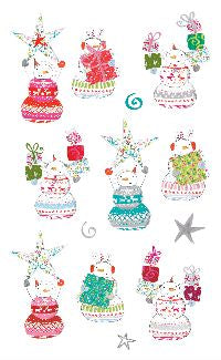 Starry Snowman (Refl) Stickers by Mrs. Grossman's