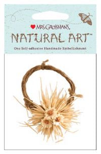 Straw Wreath (3D Natural Art) Stickers by Mrs. Grossman's