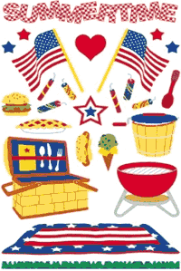 Summertime Stickers by Mrs. Grossman's