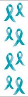 Awareness Ribbon Teal Stickers by Mrs. Grossman's