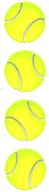 Tennis Ball Stickers by Mrs. Grossman's