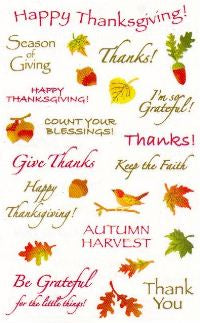 Thanksgiving Captions (Refl) Stickers by Mrs. Grossman's