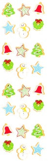 Tiny Christmas Cookies Stickers by Mrs. Grossman's