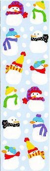 Tiny Snowmen Stickers by Mrs. Grossman's