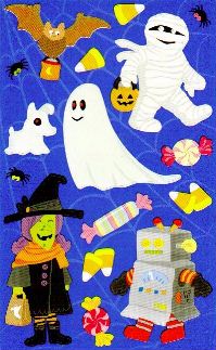 Trick or Treaters II Stickers by Mrs. Grossman's