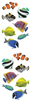 Tropical Fish Stickers by Mrs. Grossman's