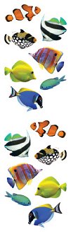 Tropical Fish Stickers by Mrs. Grossman's
