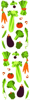 Vegetables II Stickers by Mrs. Grossman's