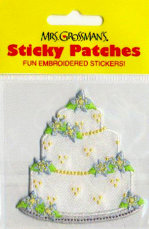 Wedding Cake (Patch) Stickers by Mrs. Grossman's