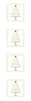 Wedding Cake Stickers by Mrs. Grossman's