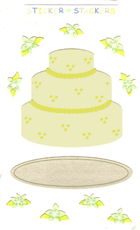 Wedding Cake Stickers by Mrs. Grossman's