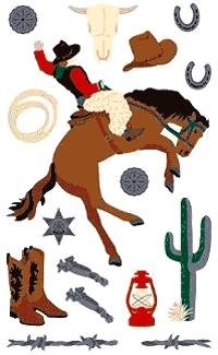 Wild West Stickers by Mrs. Grossman's