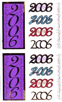 Year 2006 (Refl) Stickers by Mrs. Grossman's