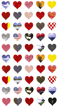 25 Hearts (Refl) Stickers by Mrs. Grossman's