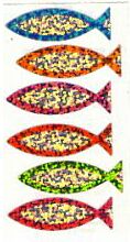 Christ Fish Symbol Stickers by Hambly Studios