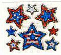 Patriotic Stars Stickers by Hambly Studios