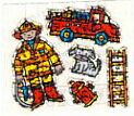 Fire Fighter Stickers by Hambly Studios
