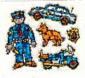 Police Officer Stickers by Hambly Studios
