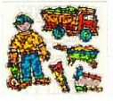 Construction Worker Stickers by Hambly Studios