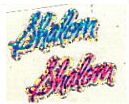 Mini Shalom Stickers by Hambly Studios