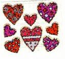 Mini Valentine Hearts Stickers by Hambly Studios