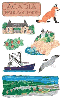 Acadia Stickers by Mrs. Grossman's